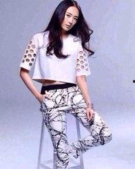 上衣镂空明星装